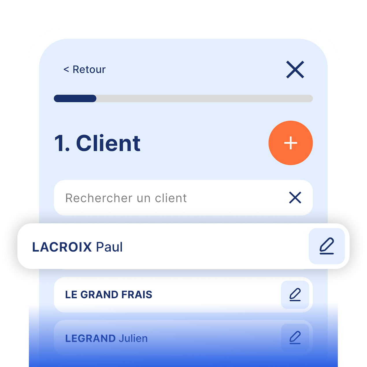Modif clients depuis flows