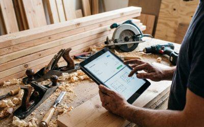 Logiciel facture menuisier | Acomptes & mesures sur mobile
